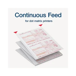 Tax Forms*Adams 2024 1099-MISC Tax Form, 4-Part, 2-Up, Copy A, 1, B, 2, 24/Pack (STAX524MISC-24)