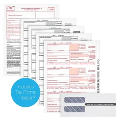 Tax Forms*Adams 2024 1099-NEC 4-Part Laser/Inkject Tax Forms with Envelopes and software, 50/pack (LNEC425Q)