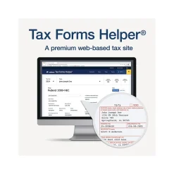 Tax Forms*Adams 2024 1099-NEC Tax Form with e-files and Access to Tax Forms Helper, 4-Part, 3-Up, Copy A, 1, B, 2, 24/Pack