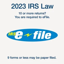 Tax Forms*Adams 2024 1099-NEC Tax Form with e-files and Access to Tax Forms Helper, 4-Part, 3-Up, Copy A, 1, B, 2, 24/Pack