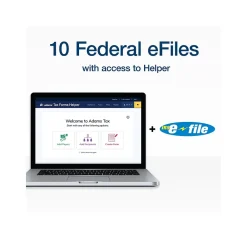 Tax Forms*Adams 2024 1099-NEC Tax Form with 10 e-files, 4-Part, 3-Up, Copy A, 1, B, 2, 50/Pack (STAX550NEC-24)