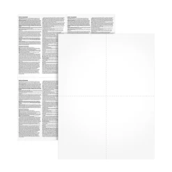 Tax Forms*Adams 2024 W-2 Blank Front with Copy B&C Backers 4-Up (2x2) 2000 sheets/pack (LW24UPBBULK-S)