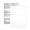 Tax Forms*Adams 2024 W-2 3-up Employee Copy Blank Front with Copy B Backers, 100 sheets/pack (LW23UPALTB100)