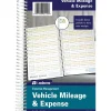 Business Forms*Adams Mileage Records, 5.25" x 8.5", 24 Sets/Book (AFR12)