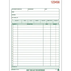 Business Forms*Adams 2-Part Carbonless Sales Orders, 8.44" x 5.56", 50 Sets/Book (RDC5805)