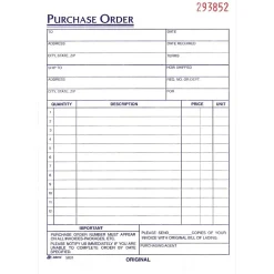 Business Forms*Adams 3-Part Carbonless Work Orders, 5 9/16" x 8 7/16", 50 Sets/Book (TC5831)