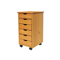 Storage Cabinets*Adeptus 25.8" Solid Pine Drawer Cabinet, Medium (C0008)