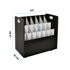 File Cabinets*AdirOffice 21-Slot Mobile Roll File, 28.5