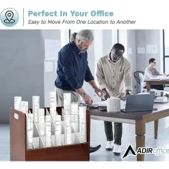 File Cabinets*AdirOffice 21-Slot Mobile Roll File, 28.5