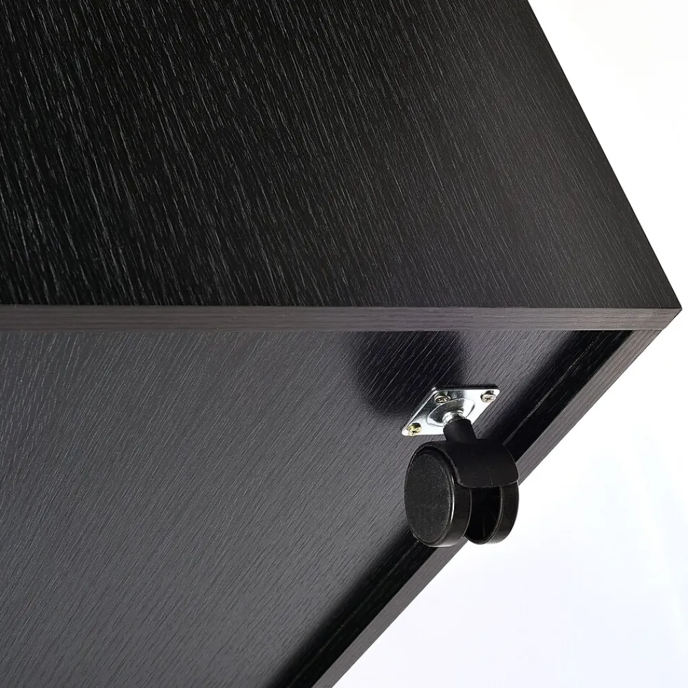 File Cabinets*AdirOffice 21-Slot Mobile Roll File Cabinet, 28.5"H x 30"W x 15.75"D, Black (625-BLK-KIT1)