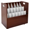 File Cabinets*AdirOffice 21-Slot Roll File, Lockable, 28.5"H x 30"W x 15.75"D, Mahogany (625-MA-KIT1)