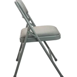 Folding & Stacking*Advantage Gray Padded Folding Chairs, 4/Pack (DPI903F-GG-4)