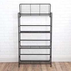 Shelving*Advantus FlipShelf 4-Shelf Metal Unit, 26.5