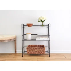 Shelving*Advantus FlipShelf 3-Shelf Steel Rack, 30.5
