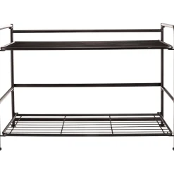 Shelving*Advantus FlipShelf 2-Shelf Steel Rack, 18" x 26.75" x 12", Black (38780)