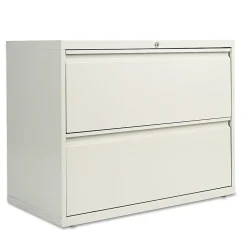 File Cabinets*Alera 2-Drawer Mobile Lateral File Cabinet, Letter/Legal Size, Lockable, 28.375"H x 36"W x 19.25"D, Light Gray (ALELF3629LG)