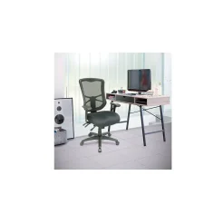 Office Chairs*Alera Elusion Series Mesh Back Fabric Computer and Desk Chair, Black (ALEEL41ME10B)