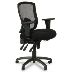 Office Chairs*Alera Etros Series Mesh Back Fabric Computer and Desk Chair, Black (ALEET4017)