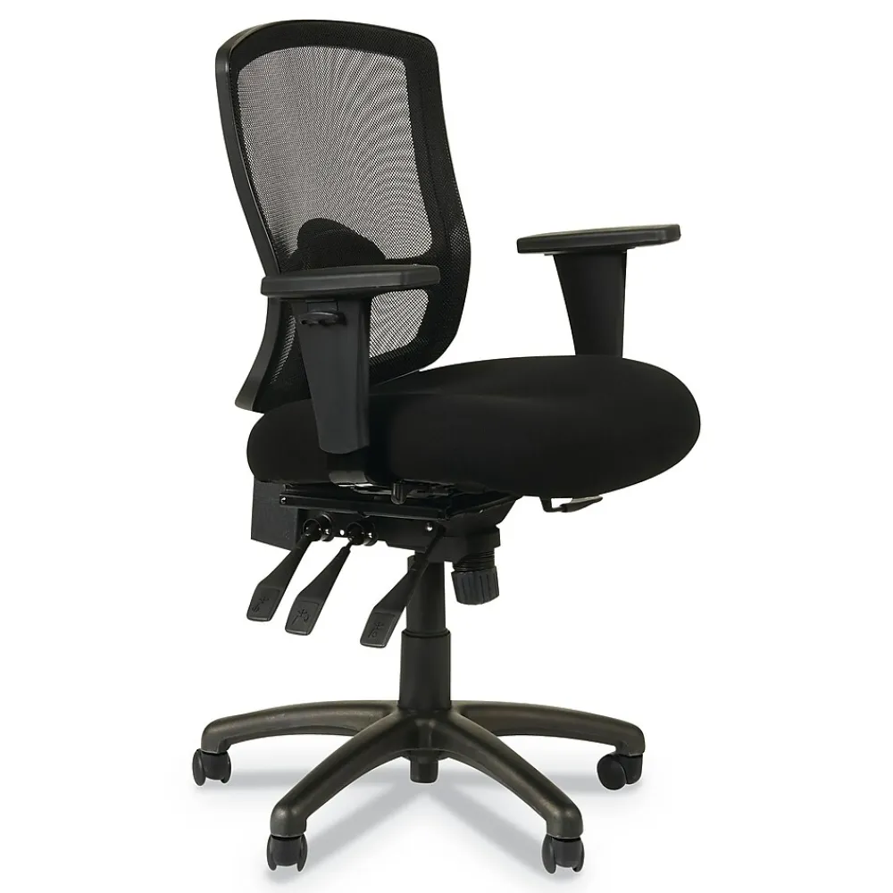 Office Chairs*Alera Etros Series Mesh Back Fabric Computer and Desk Chair, Black (ALEET4017)