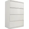 File Cabinets*Alera ® Four-Drawer Lateral File Cabinet, 36w x 18d x 52 1/2h, Light Gray (ALELF3654LG)