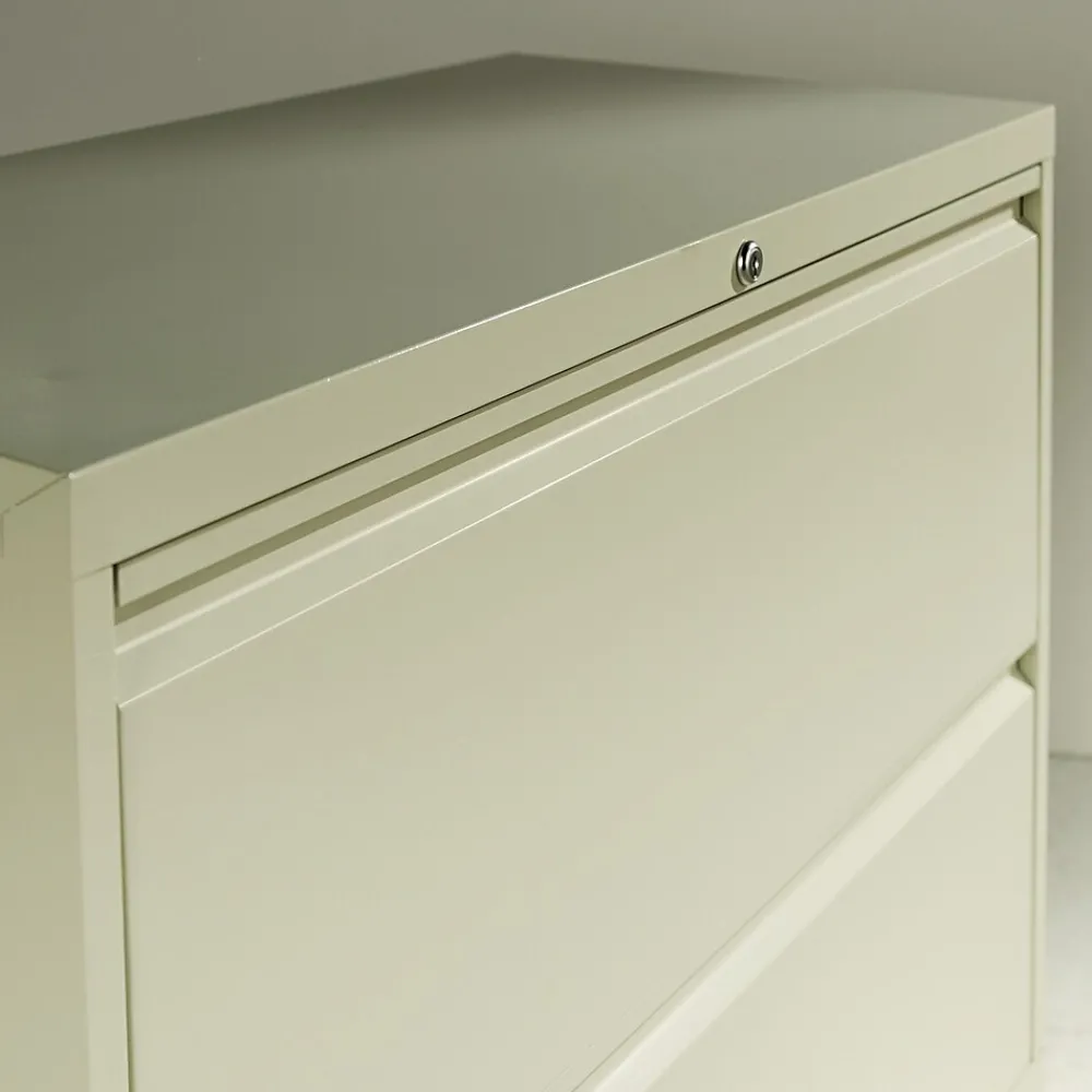 File Cabinets*Alera ® Four-Drawer Lateral File Cabinet, 36w x 18d x 52 1/2h, Light Gray (ALELF3654LG)