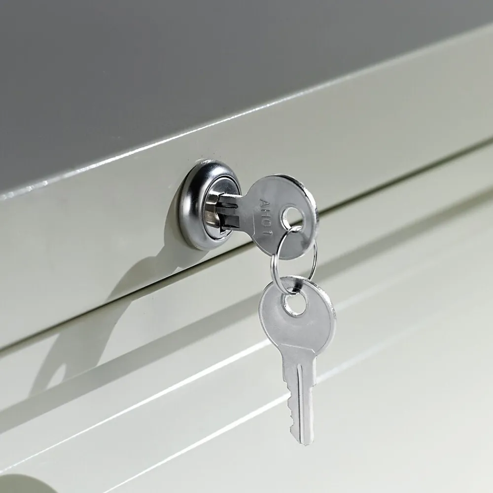 File Cabinets*Alera ® Four-Drawer Lateral File Cabinet, 36w x 18d x 52 1/2h, Light Gray (ALELF3654LG)