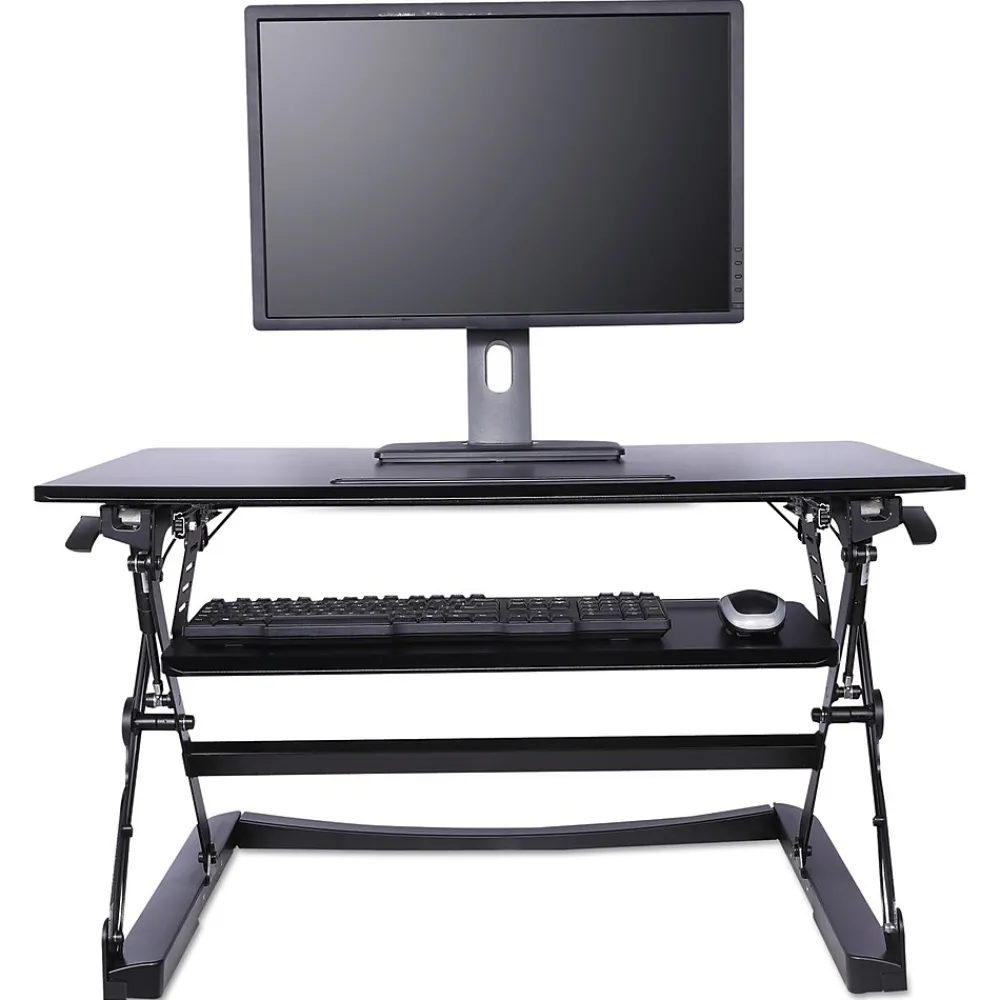 Standing Desks*Alera ® Sit-Stand Lifting Workstation, Medium, Black