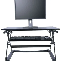 Standing Desks*Alera ® Sit-Stand Lifting Workstation, Medium, Black