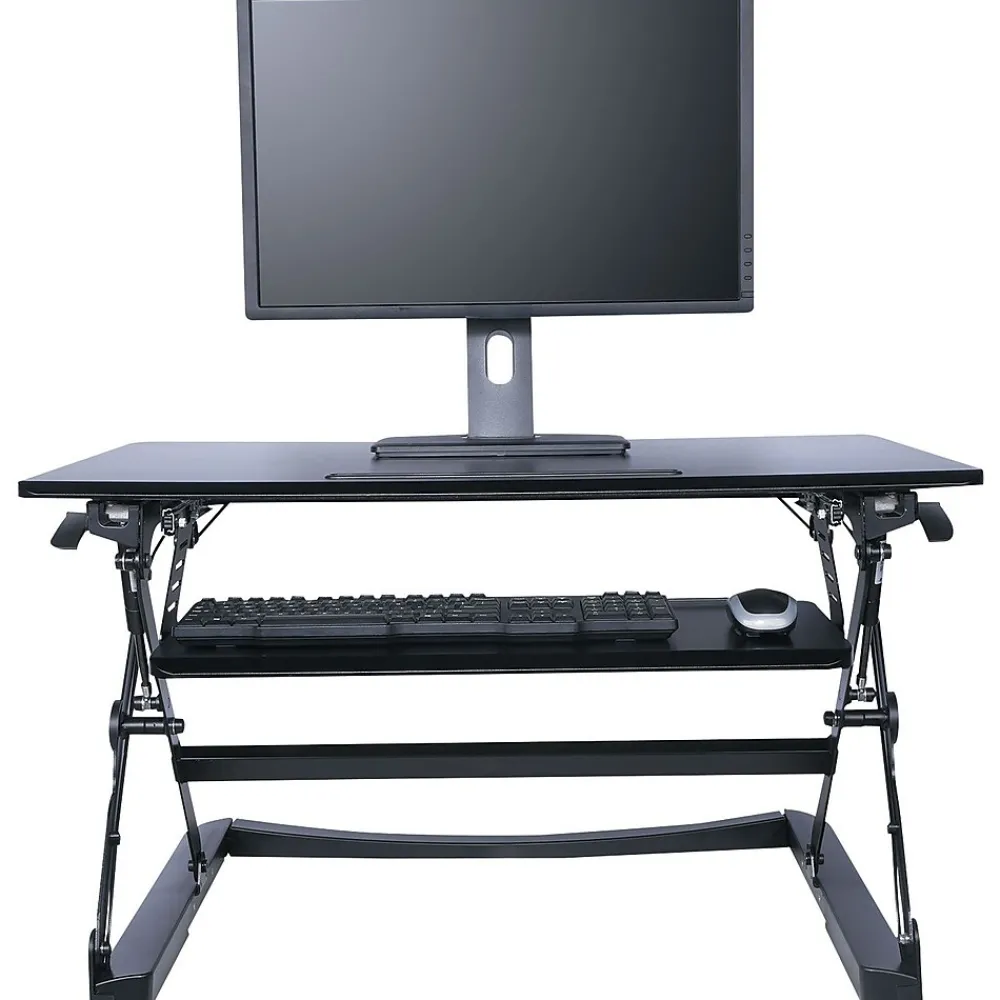 Standing Desks*Alera ® Sit-Stand Lifting Workstation, Medium, Black