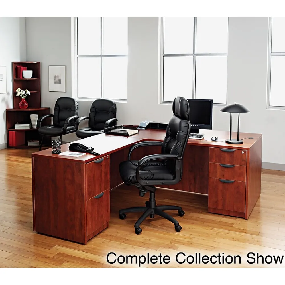 Office Desks*Alera ® Valencia Credenza Shell, 29 1/2"H x 65"W x 23 3/5"D, Medium Cherry