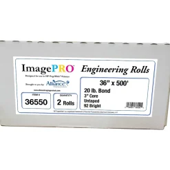 Wide Format Paper*Alliance ImagePRO Wide Format Bond Paper Roll, 36" x 500', 2/Carton (36550)