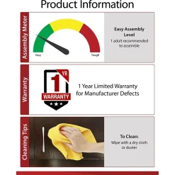 Bookcases*DHP Ameriwood Home Lawrence 60