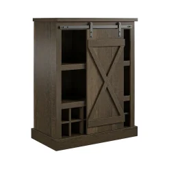 Storage Cabinets*Ameriwood Knox County 36" Bar Cabinet with 4 Shelves, Oak Brown (3389903COM)