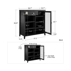 Storage Cabinets*Ameriwood Tuxedo 34.9