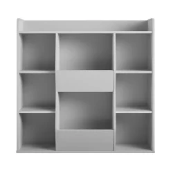 Bookcases*Ameriwood Tyler 40.8"H 9-Shelf Bookcase, Dove Gray Particle Board (4865412COM)