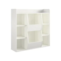 Bookcases*Ameriwood Tyler 40.8"H 9-Shelf Bookcase, White Particle Board (4865013COM)