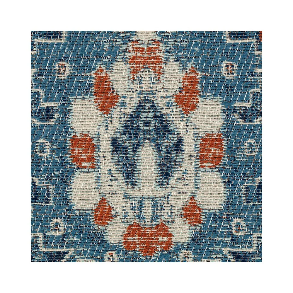 Chair Mats*Anji Mountain Rug'd Alta Carpet & Hard Floor Chair Mat, 36" x 48", Blue/Ivory Polyester (AMB9033)