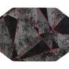 Chair Mats*Anji Mountain Rug'd Cracked Ice Carpet & Hard Floor Chair Mat, 36" x 48", Gray/Red (AMB9103)