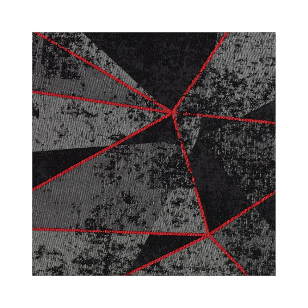 Chair Mats*Anji Mountain Rug'd Cracked Ice Carpet & Hard Floor Chair Mat, 36" x 48", Gray/Red (AMB9103)