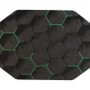 Chair Mats*Anji Mountain Rug'd Kaleidoscope Carpet & Hard Floor Chair Mat, 36" x 48", Gray/Green (AMB9110)
