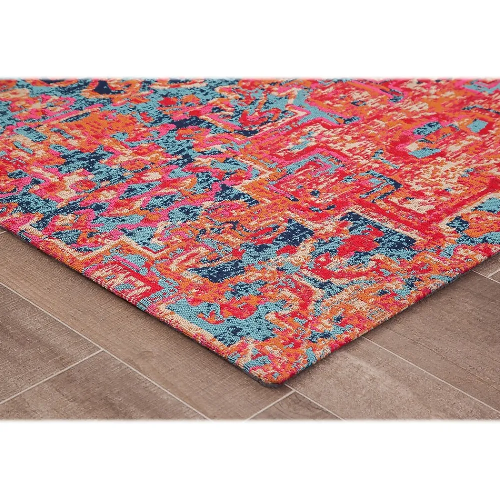Chair Mats*Anji Mountain Rug'd Merida Carpet & Hard Floor Chair Mat, 36" x 48'', Low-Pile, Multicolored (AMB9001S)