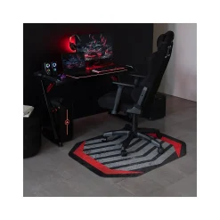 Chair Mats*Anji Mountain Rug'd Prizm Red Carpet & Hard Floor Chair Mat, 36