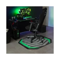 Chair Mats*Anji Mountain Rug'd Prizm Green Carpet & Hard Floor Chair Mat, 36