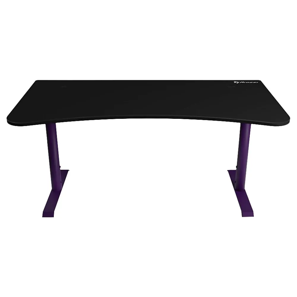 Computer Desks*Arozzi Arena 63"W Gaming Desk, Deep Purple/Black (ARENA-NA-DP-BK)
