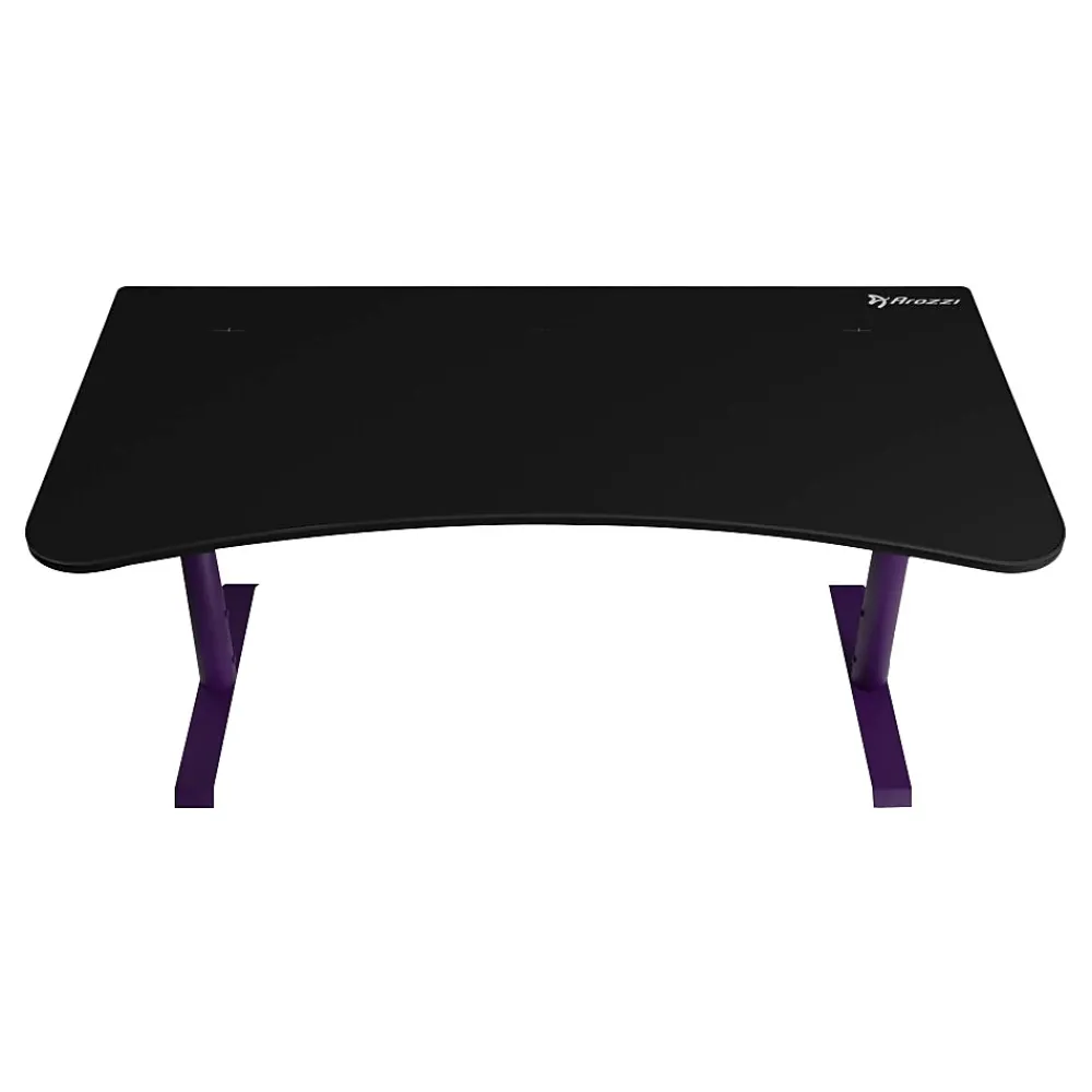 Computer Desks*Arozzi Arena 63"W Gaming Desk, Deep Purple/Black (ARENA-NA-DP-BK)