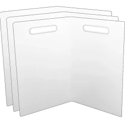Dry Erase*Ashley Folding Magnetic Whiteboard, 14" x 18", 3/Bundle (ASH60000-3)