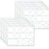 Dry Erase*Ashley Productions® Smart Poly® PosterMat Pals® Space Savers Shapes Tracing, 13" x 9.5", Pack of 10 (ASH97018)