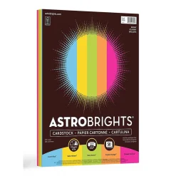 Card Stock*Astrobrights 65 lb. Cardstock Paper, 8.5" x 11", Bright Assortment, 50 Sheets/Pack (99326-01)
