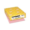 Card Stock*Astrobrights 67 lb. Cardstock Paper, 8.5" x 11", Pink, 250 Sheets/Pack (WAU82441)