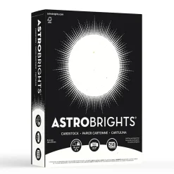 Card Stock*Astrobrights 65 lb. Cardstock Paper, 8.5" x 11", Stardust White, 250 Sheets/Pack (21408/22401)